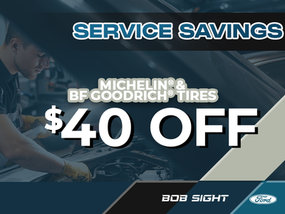 $40 Off Michelin & BF Goodrich Tires!